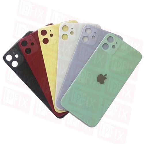 iPhone 11 - Bagside Glas (BIG HOLE) (Flere Farver)