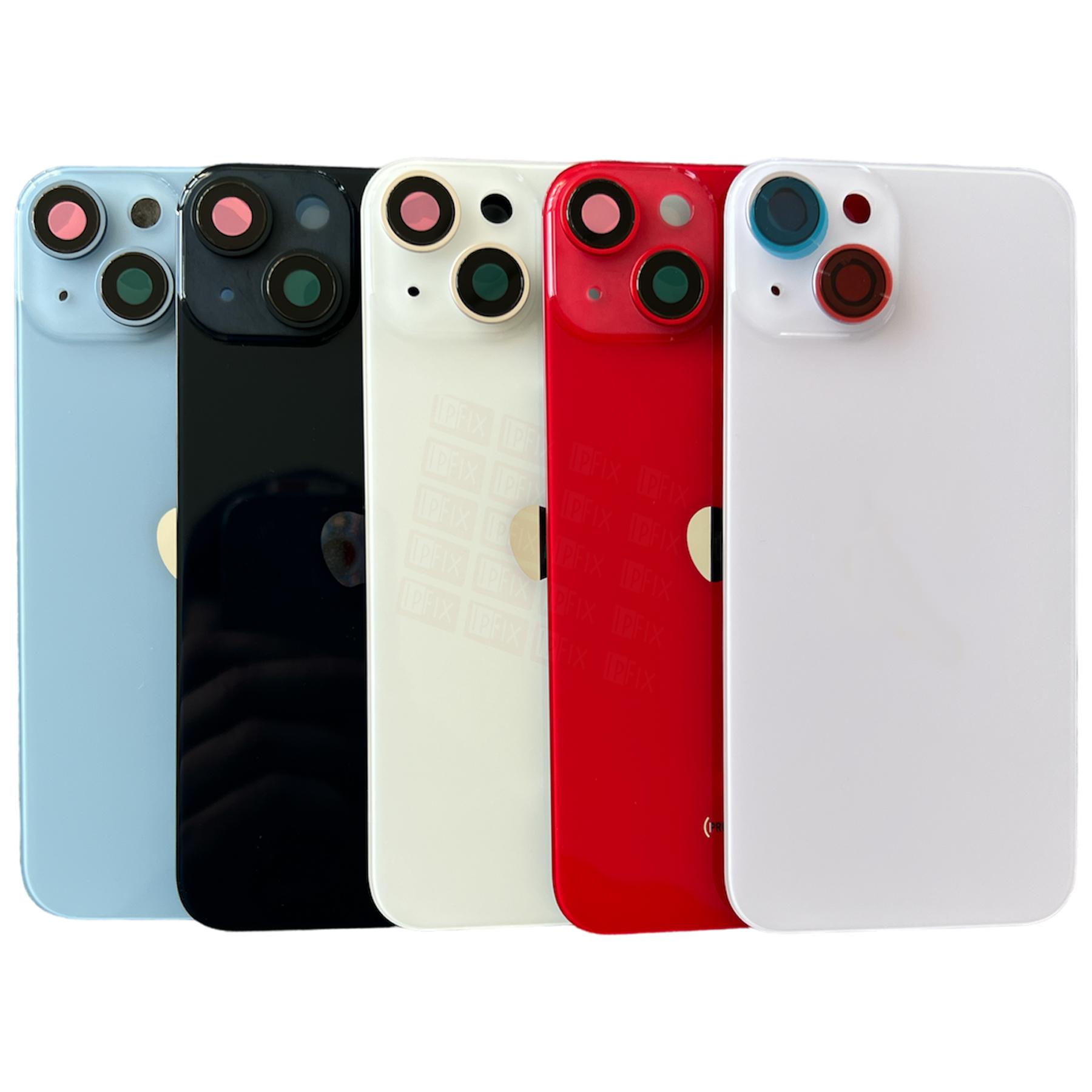 iPhone 14 Plus - Bagside Glas (BIG HOLE) (Flere Farver)